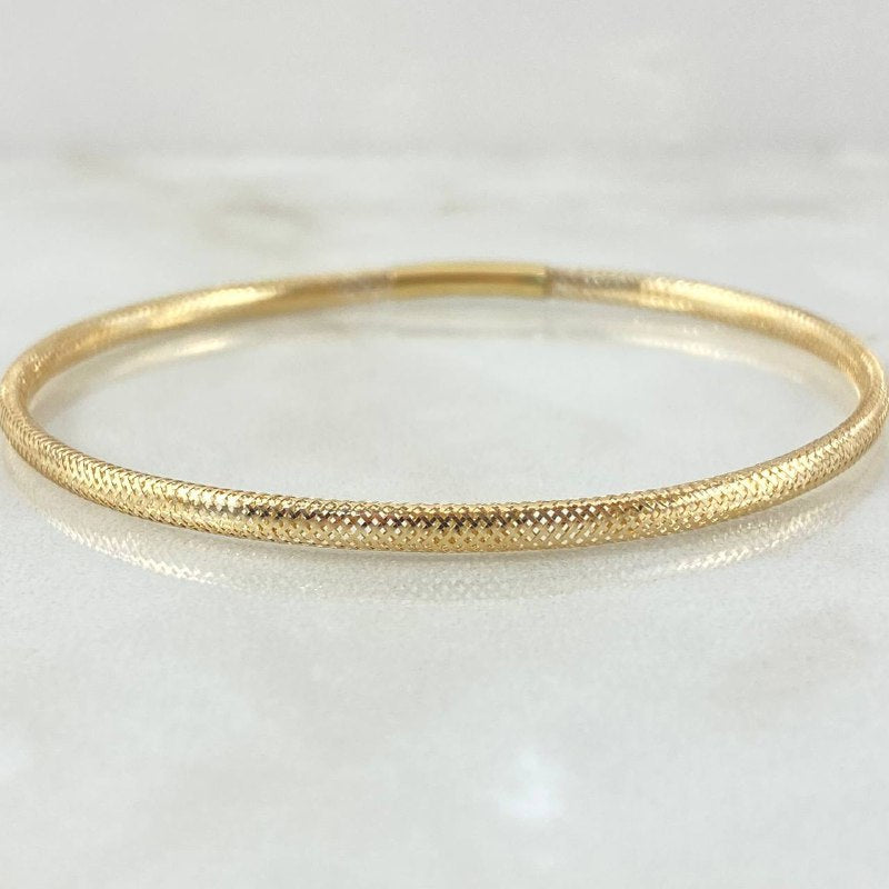 Bracelet Reticulated Hoop 1.05gr / 7.1in / +4 18K Gold