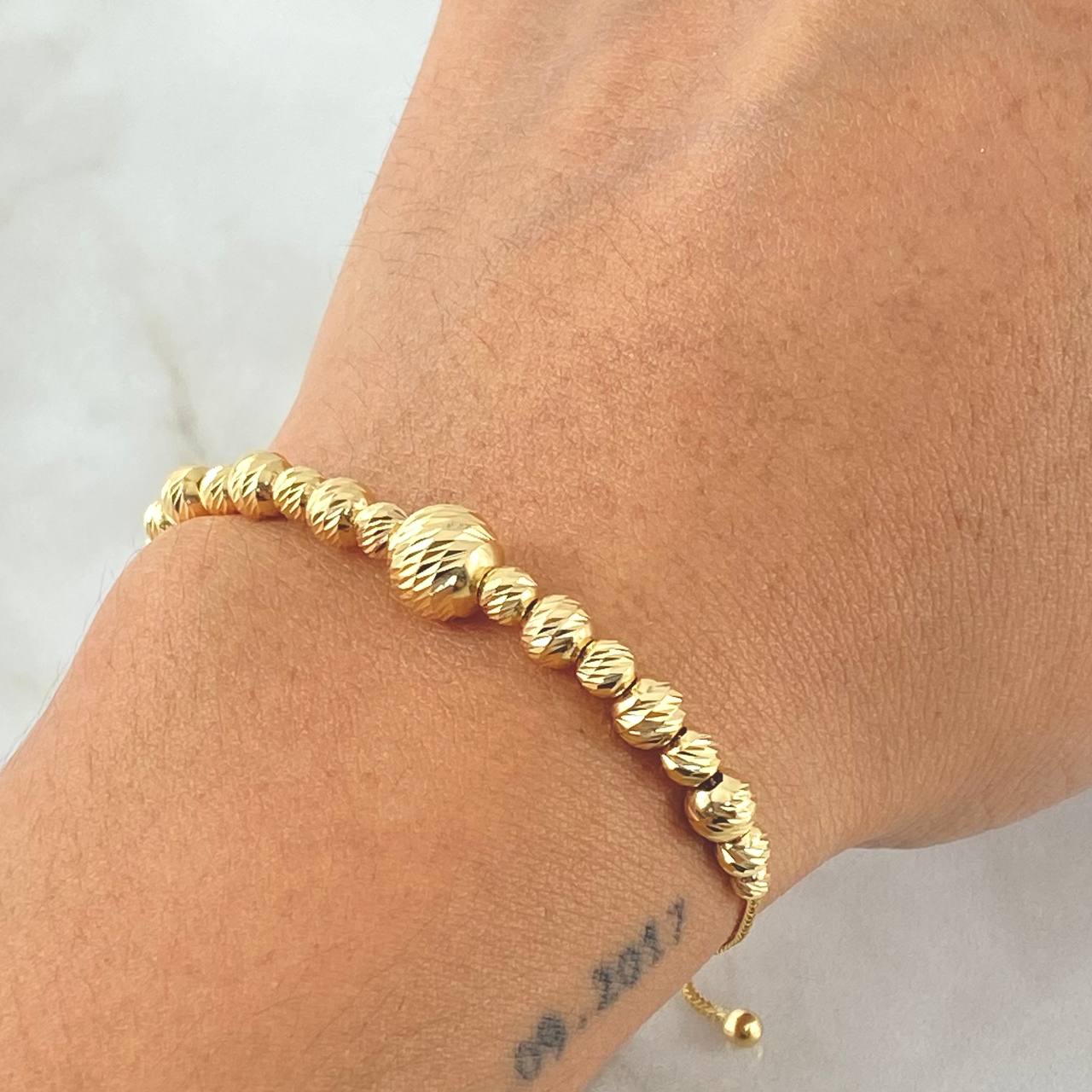 Bracelet Beads Bracelet 4.35gr / 20cm / +4 18K Gold