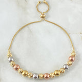 Bracelet Beads Interspersed 4.95gr / 7.9in / +4 18K Gold