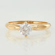 Anillo Solitario 1.2gr / T7 / Oro Amarillo 18K