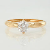 Anillo Solitario 1.2gr / T7 / Oro Amarillo 18K