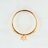 Anillo Solitario 1.25gr / T6 3/4 / Oro Amarillo 18K