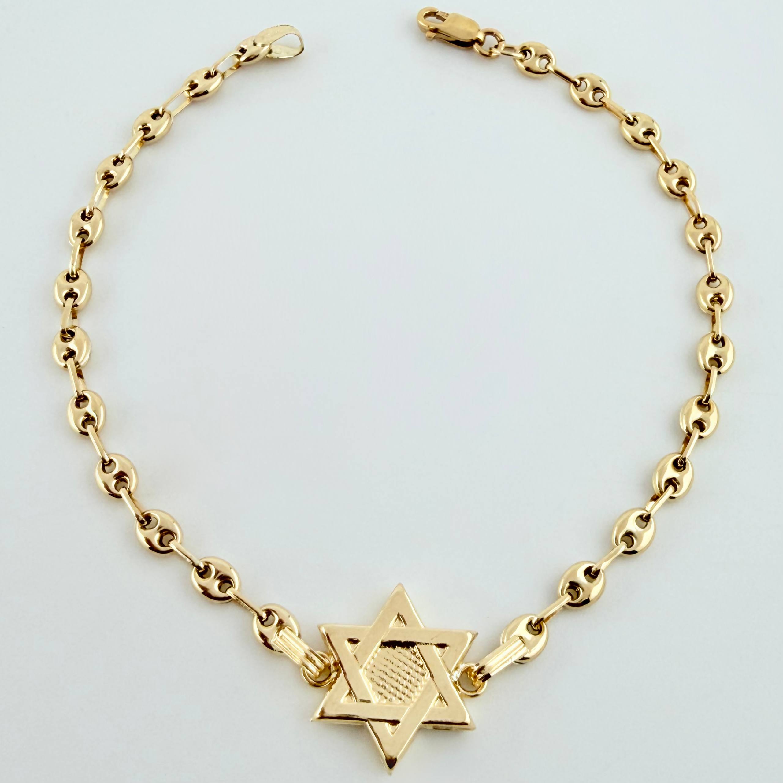 Pulso GC Herraje Estrella De David 2.6gr / 6 3/4 in / 3.2mm Oro Amarillo 18K ©
