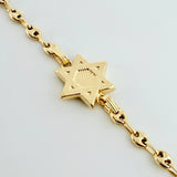 Pulso GC Herraje Estrella De David 2.45gr / 7 in / 3.2mm Oro Amarillo 18K