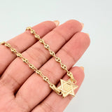 Pulso GC Herraje Estrella De David 2.45gr / 7 in / 3.2mm Oro Amarillo 18K