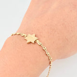 Pulso GC Herraje Estrella De David 2.6gr / 6 3/4 in / 3.2mm Oro Amarillo 18K ©