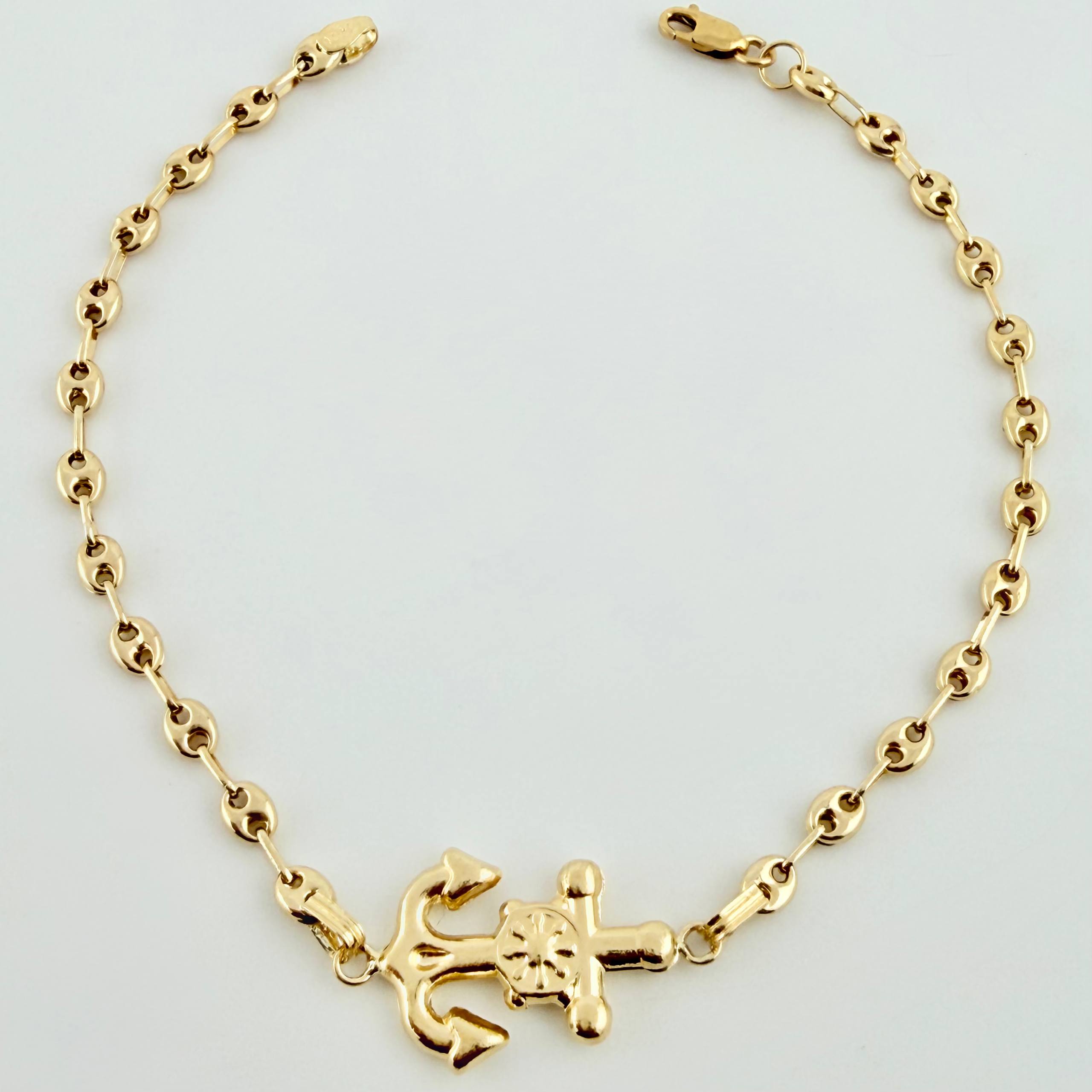 Pulso GC Herraje Ancla 2.7gr / 7 1/4 in / 3.2mm Oro Amarillo 18K ©