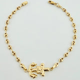 Pulso GC Herraje Ancla 2.7gr / 7 1/4 in / 3.2mm Oro Amarillo 18K ©