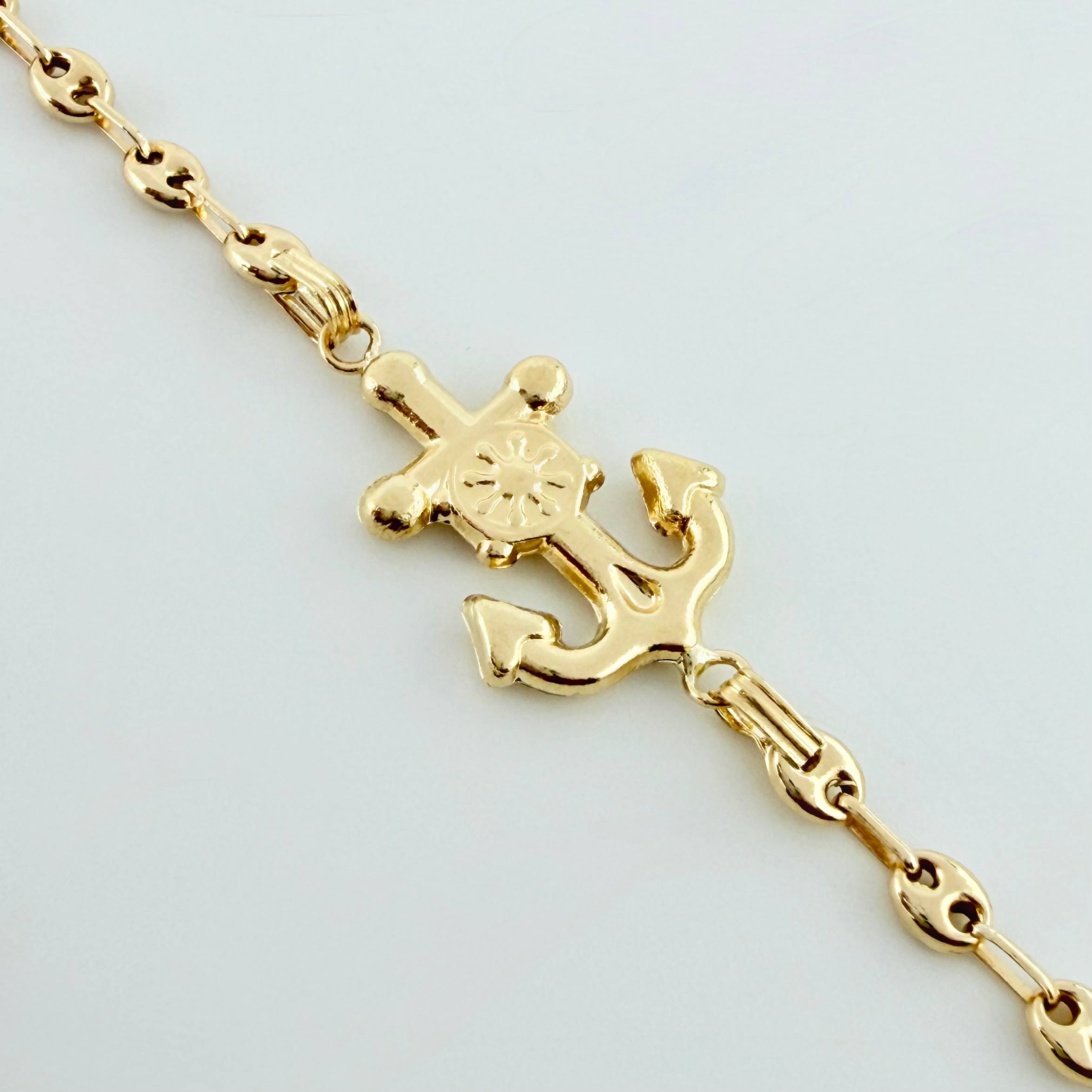 Pulso GC Herraje Ancla 2.7gr / 7 1/4 in / 3.2mm Oro Amarillo 18K ©