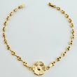Pulso GC Herraje Flor 2.45gr / 7 in / 3.2mm Oro Amarillo 18K