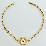 Pulso GC Herraje Flor 2.45gr / 7 in / 3.2mm Oro Amarillo 18K