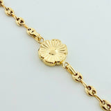 Pulso GC Herraje Flor 2.45gr / 7 in / 3.2mm Oro Amarillo 18K
