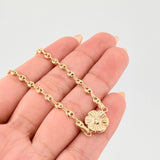 Pulso GC Herraje Flor 2.45gr / 7 in / 3.2mm Oro Amarillo 18K