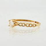 Anillo Solitario Infinitos 1.05gr / T8 / Oro Amarillo 18K