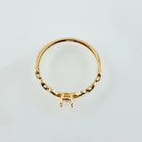 Anillo Solitario Infinitos 1.05gr / T8 / Oro Amarillo 18K