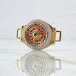 Herraje Ruleta Movil 9.2gr / 2.1cm-3.3cm / Circones Blancos Verde Oro Amarillo 18K *