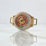 Herraje Ruleta Movil 9.2gr / 2.1cm-3.3cm / Circones Blancos Verde Oro Amarillo 18K *