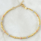 Bracelet Hoop Beads 5.05gr / 6.7in-7.9in / +4 18K Gold ©