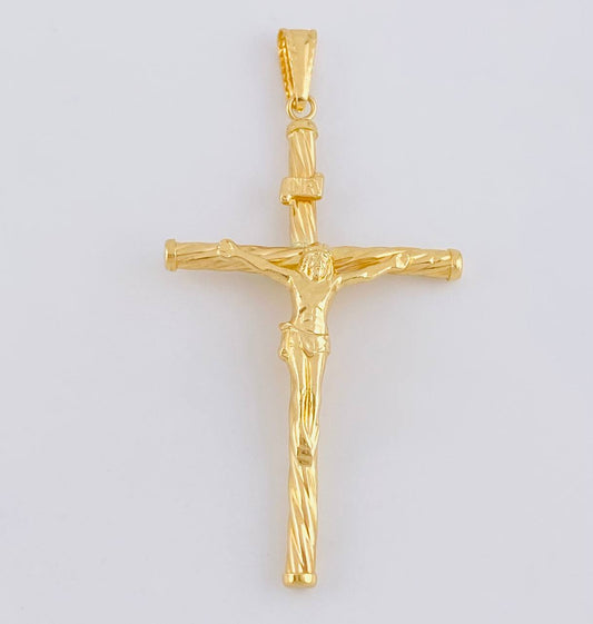 Pendant Cross 1.85g / 2 1/4 in 18K Yellow Gold