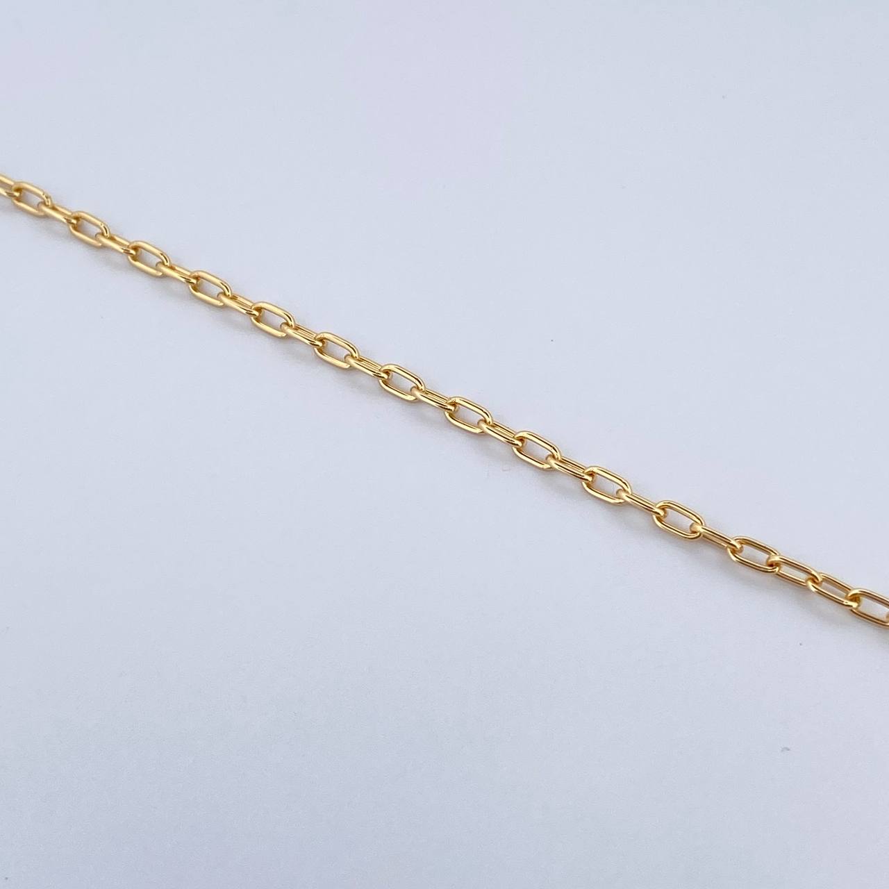 Paperclip Bracelet 3.3gr / 18.8cm / 2.3mm Yellow Gold +3 18K $