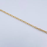 Paperclip Bracelet 3.3gr / 18.8cm / 2.3mm Yellow Gold +3 18K $