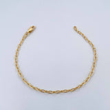 Paperclip Bracelet 3.3gr / 18.8cm / 2.3mm Yellow Gold +3 18K $