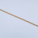 Venetian Bracelet 3.5gr / 20.2cm / 1.3mm Yellow Gold +3 18K $