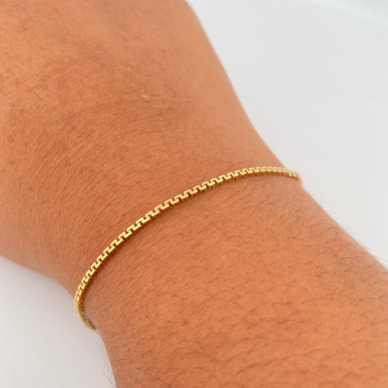 Venetian Bracelet 3.5gr / 20.2cm / 1.3mm Yellow Gold +3 18K $