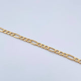 Pulso Figaro 1.7gr / 18.6cm / 2.7mm Oro Amarillo +1 18K $