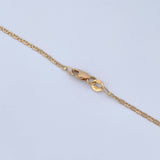 Cadena Escalera 2.85gr / 55.4cm / 1.5mm Oro Amarillo +3 18K $