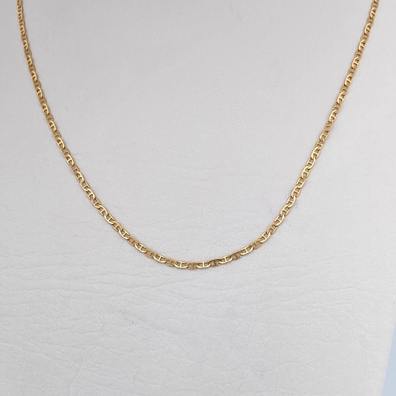 Cadena Escalera 2.85gr / 55.4cm / 1.5mm Oro Amarillo +3 18K $