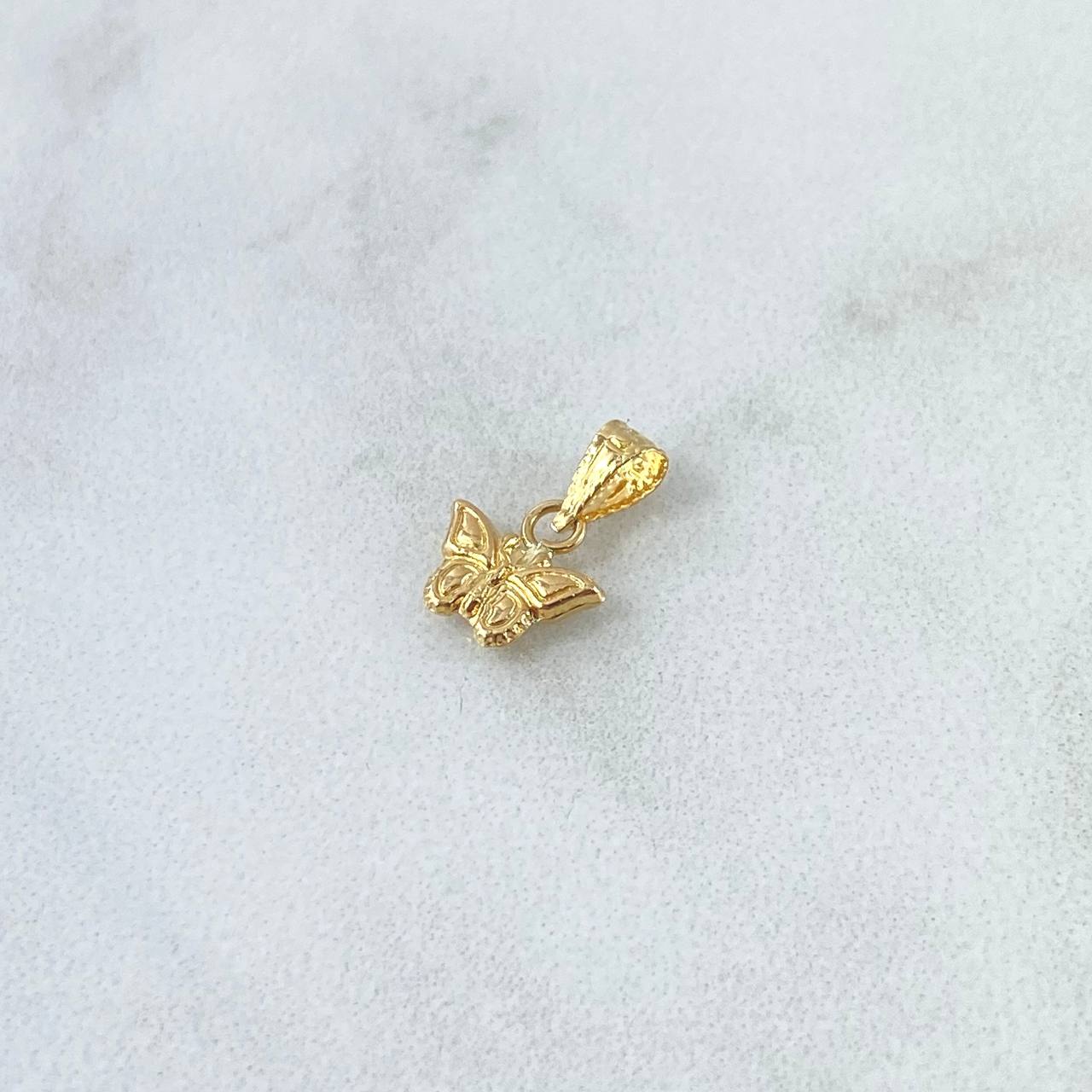 Pendant Butterfly 0.25gr / 1.3cm / Stamped Yellow Gold