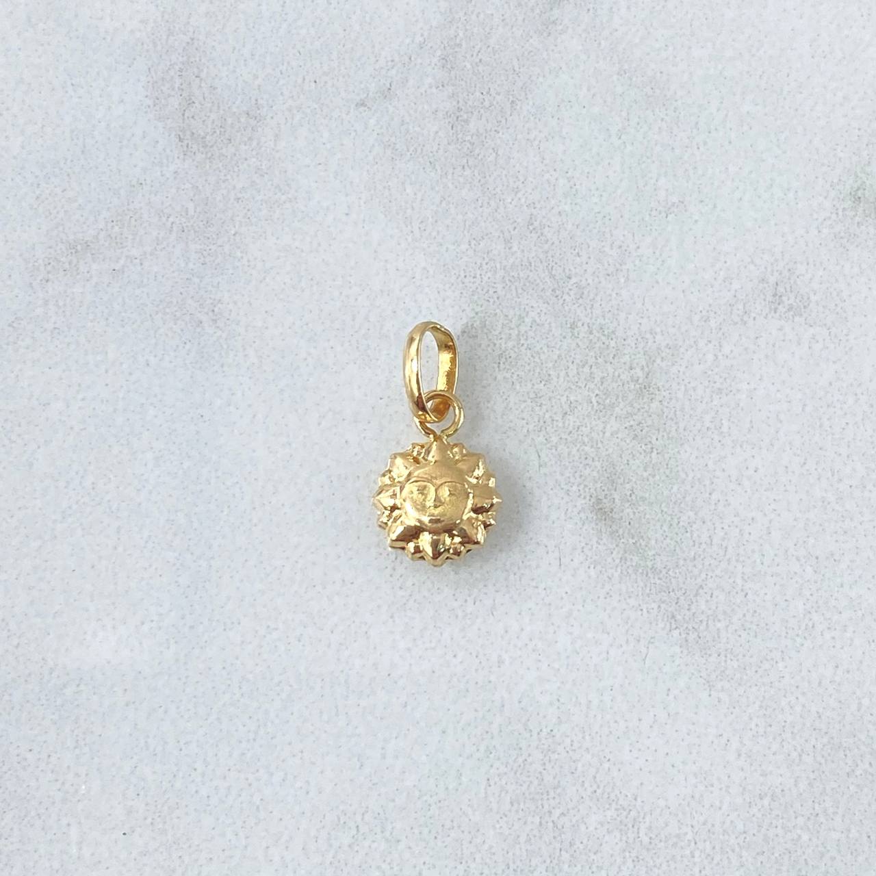 Pendant Sun 0.25 gr / 1.4cm / Stamped Yellow Gold