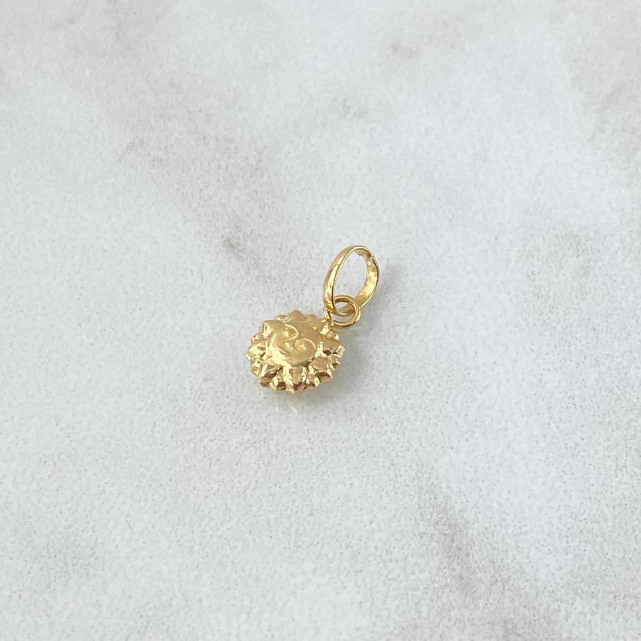 Pendant Sun 0.25 gr / 1.4cm / Stamped Yellow Gold