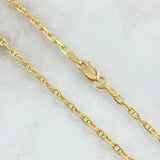 Flat Mariner Chain Volga 6.1gr / 45cm / +3 18K Gold -