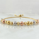 Interspersed Beads Bracelet 4.85gr / 7.9in / +4 18K Gold ©