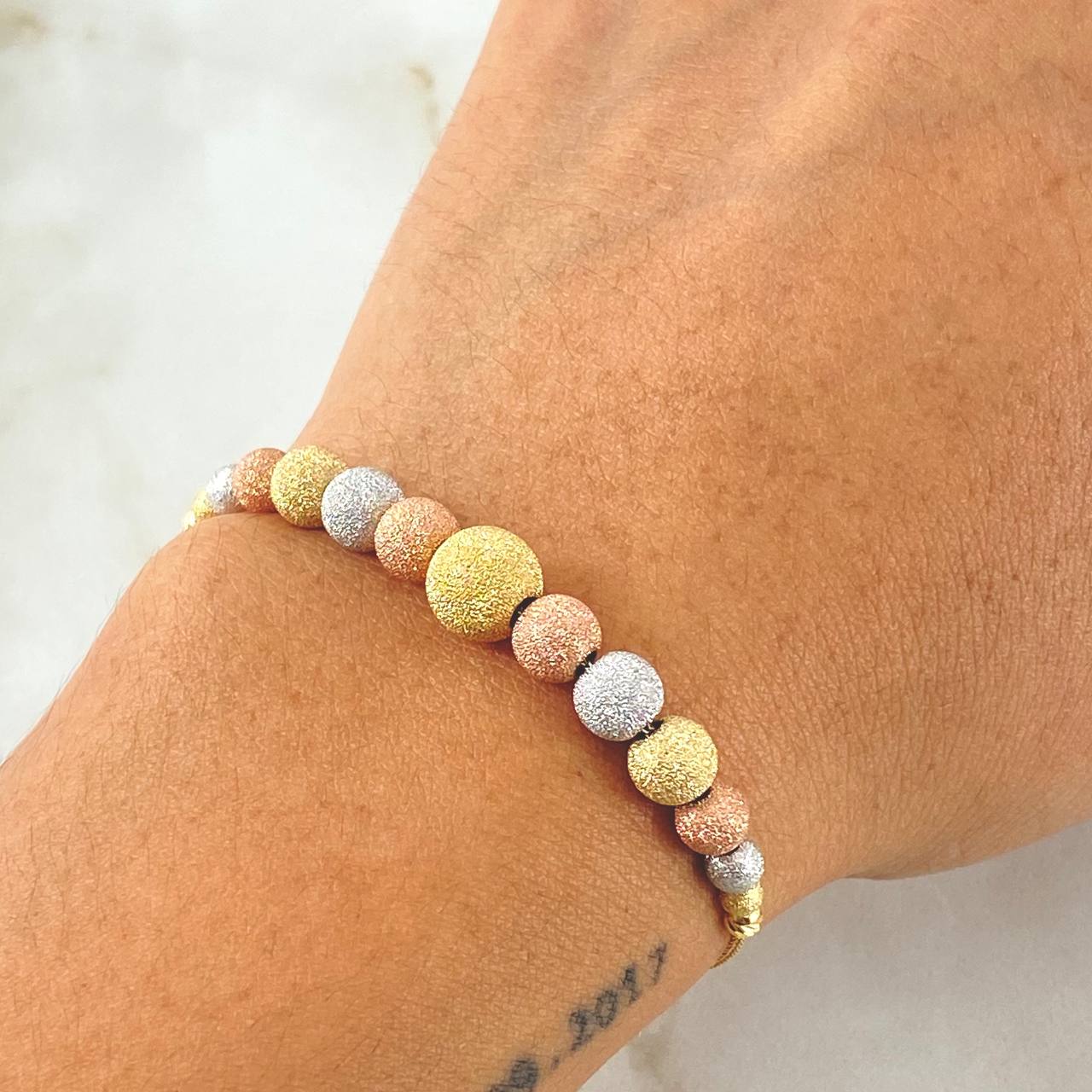 Bracelet Beads Bracelet 3.95gr / 20cm / +4 18K Gold ©