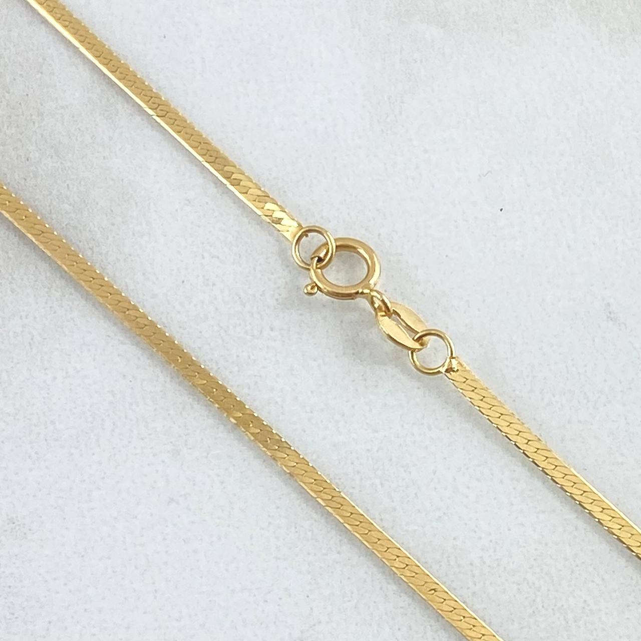 Herringbone Chain 2.4gr / 17.7in / +3 18K Gold ©
