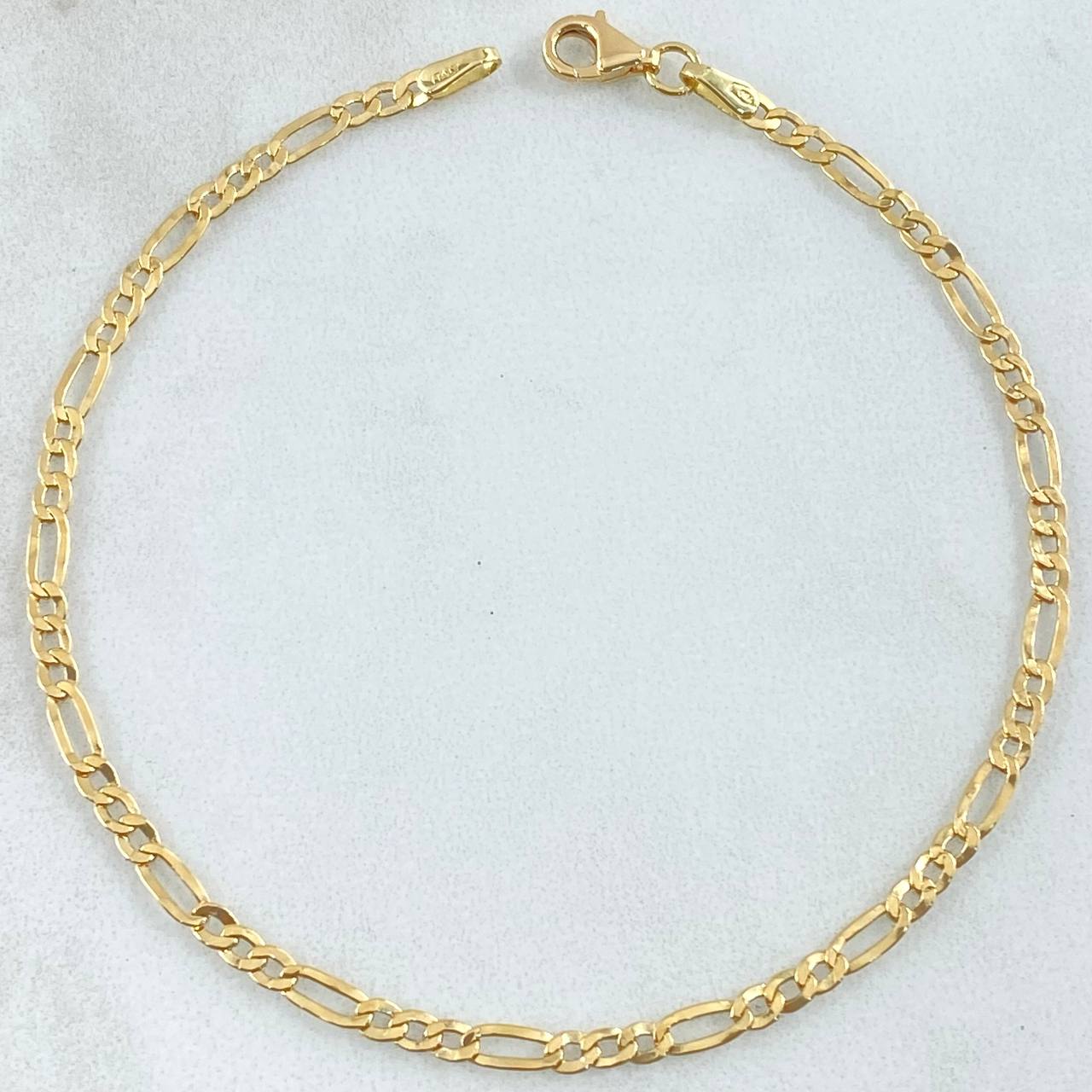 Figaro Bracelet 1.4gr / 7.5in / +1 18K Gold