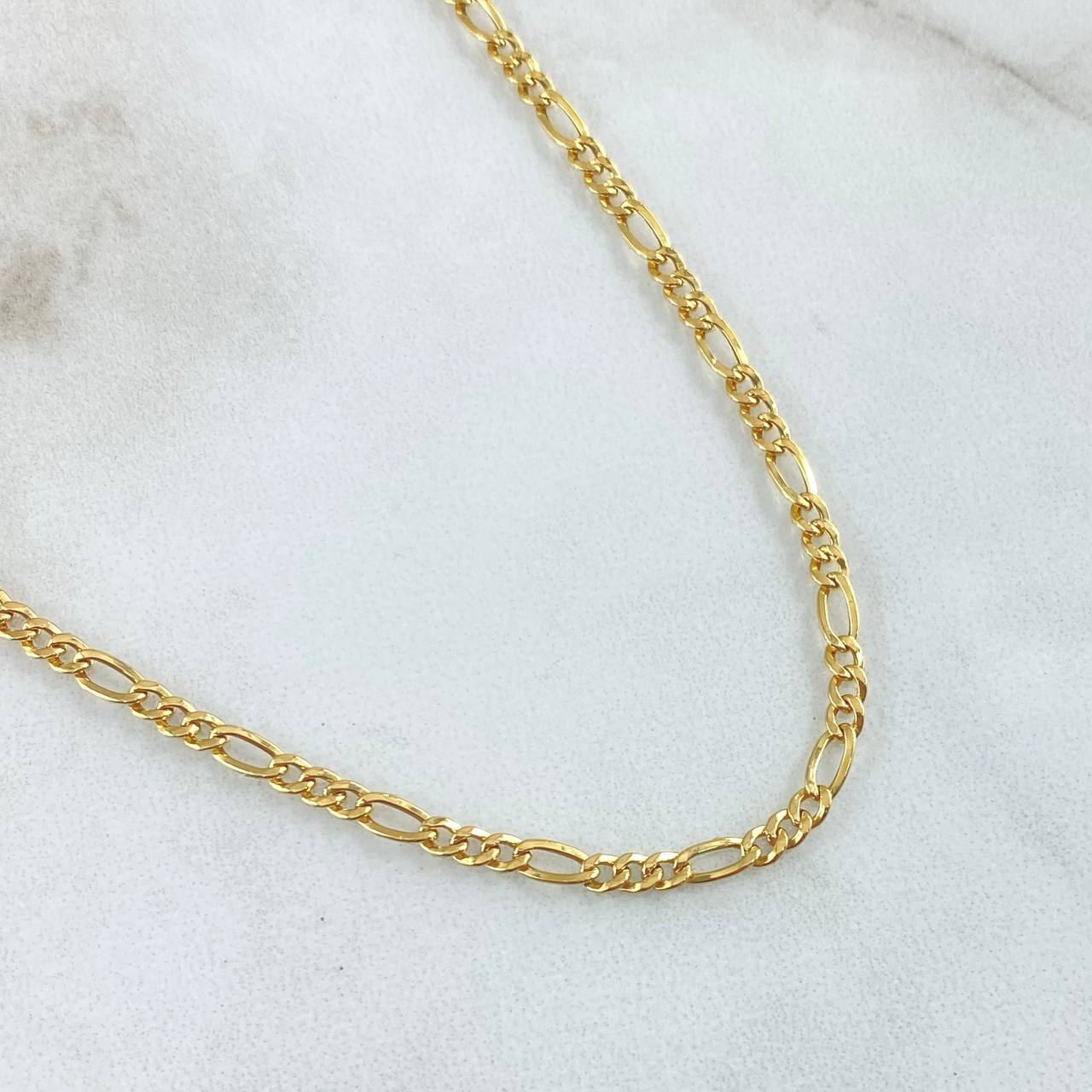 Figaro Chain 3.65gr / 27.6in / +0 18K Gold