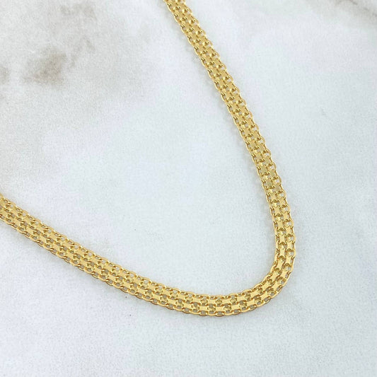 Cadena China 11.05gr / 19 3/4 in / Oro Amarillo +1 18K !