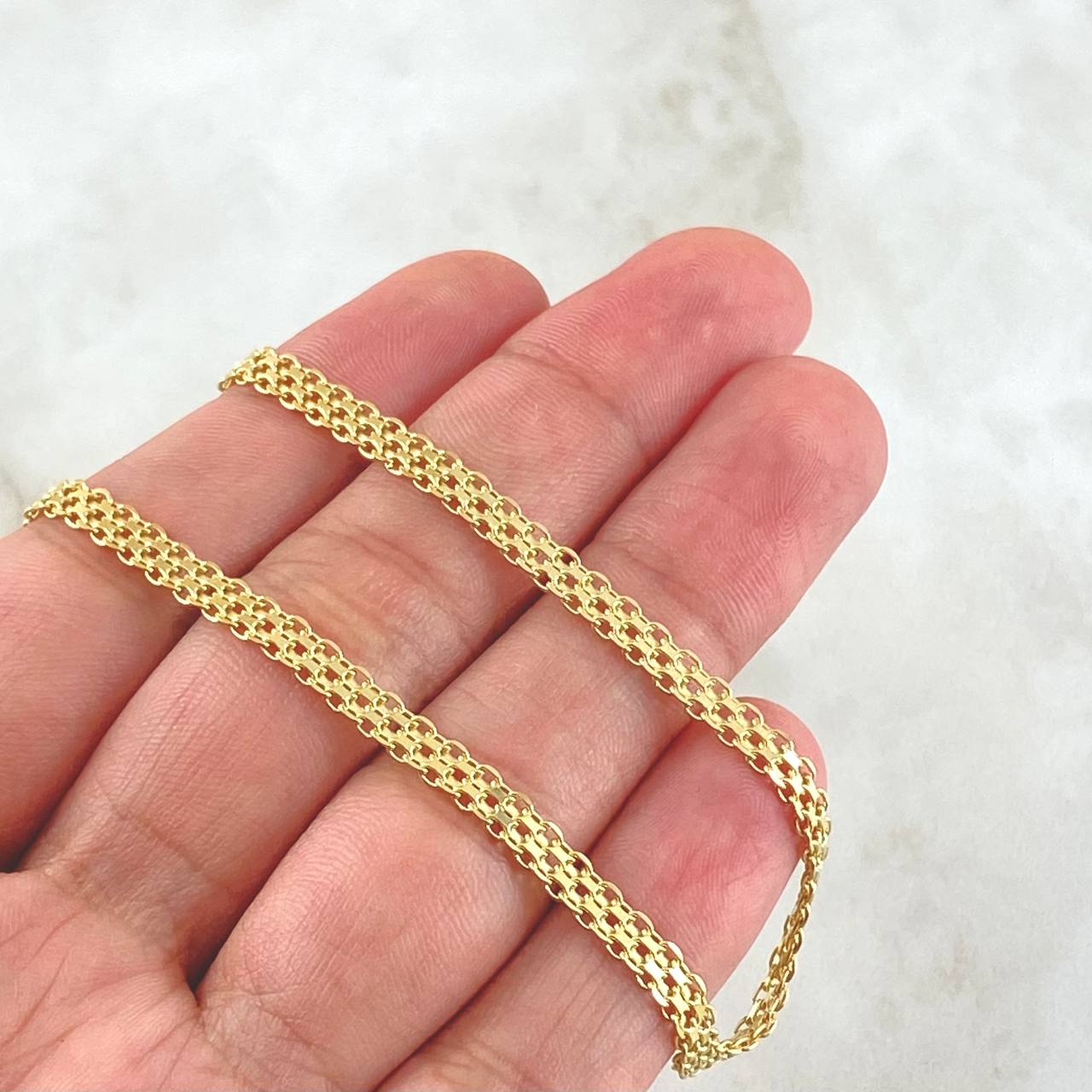 Bismark Chain 11.05gr / 19 3/4 in / 18K Gold +1!
