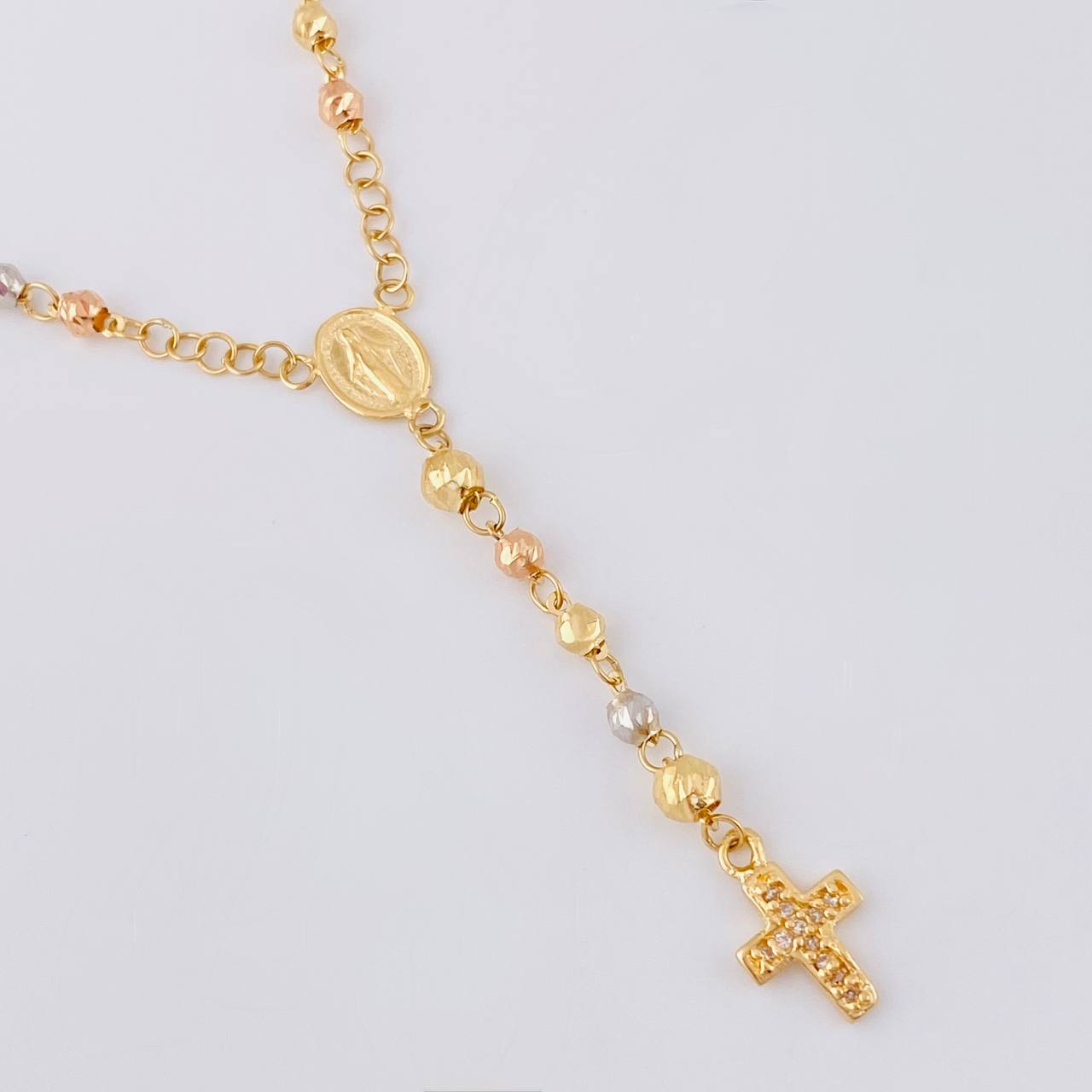 Rosario Virgen Milagrosa 6.75 g / 20 3/4 in / 3.4 mm Tres Oros 18K
