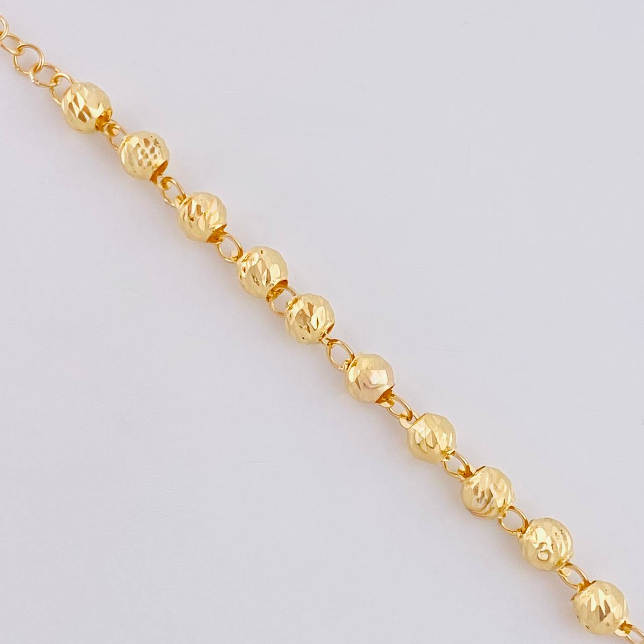 Miraculous Virgin Rosary 10.9 g / 20 3/4 in / 4.5 mm Two-Tone Yellow Rose Gold 18K
