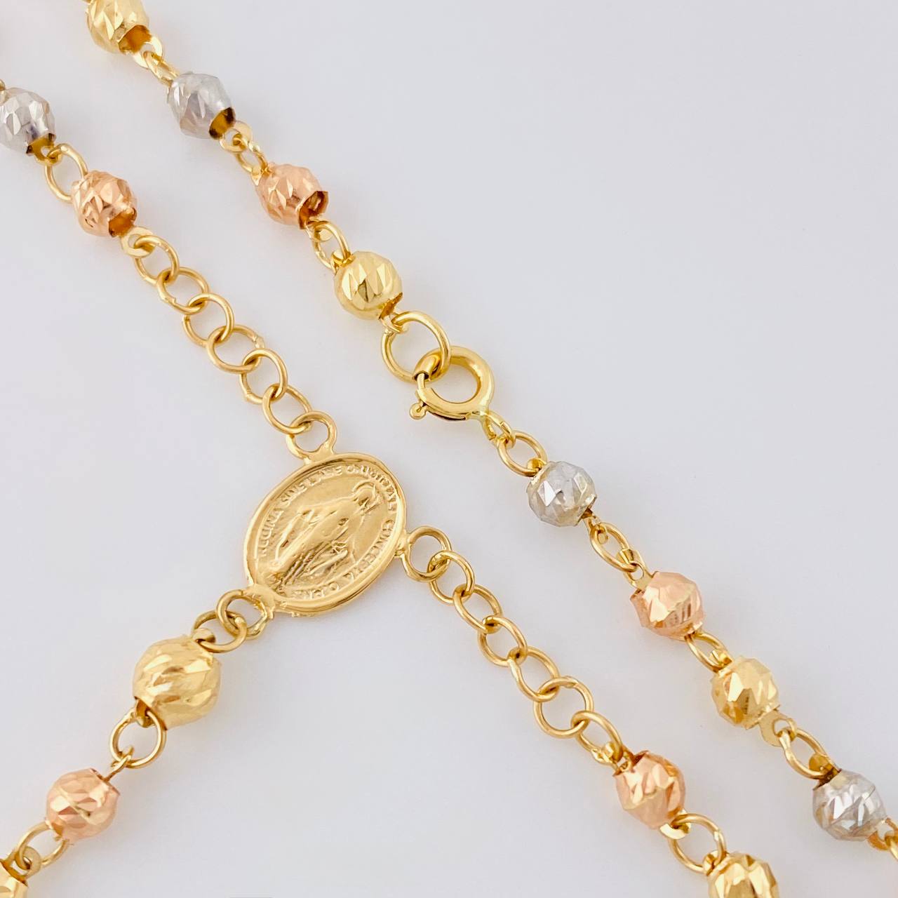Rosario Virgen Milagrosa 6.75 g / 20 3/4 in / 3.4 mm Tres Oros 18K
