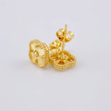 Clover Stud Earrings 2.35 g / in / 9.8 mm Yellow Gold 18K