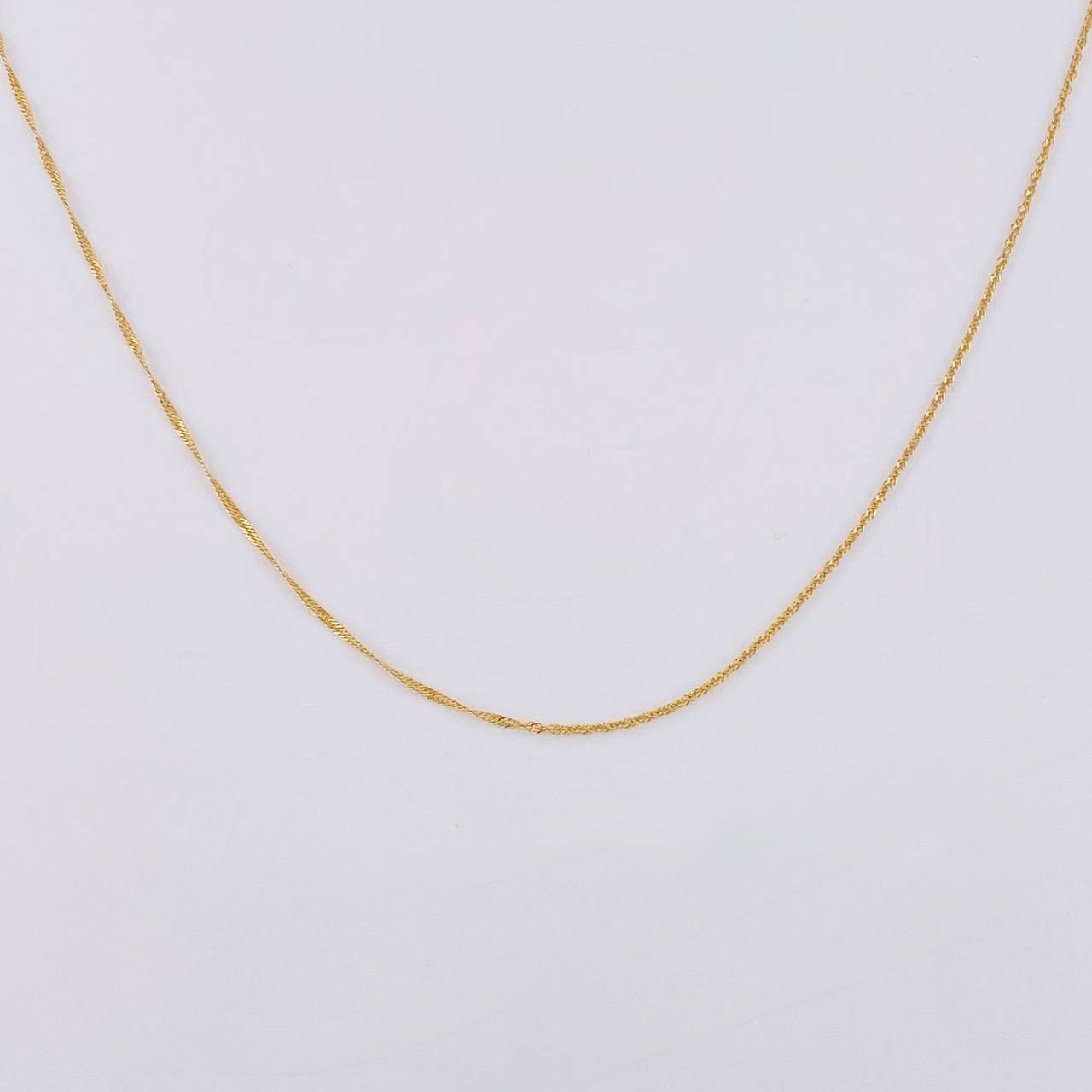 Cadena Singapur 1.05 g / 19 3/4 in / 0.6 mm Oro Amarillo 18K