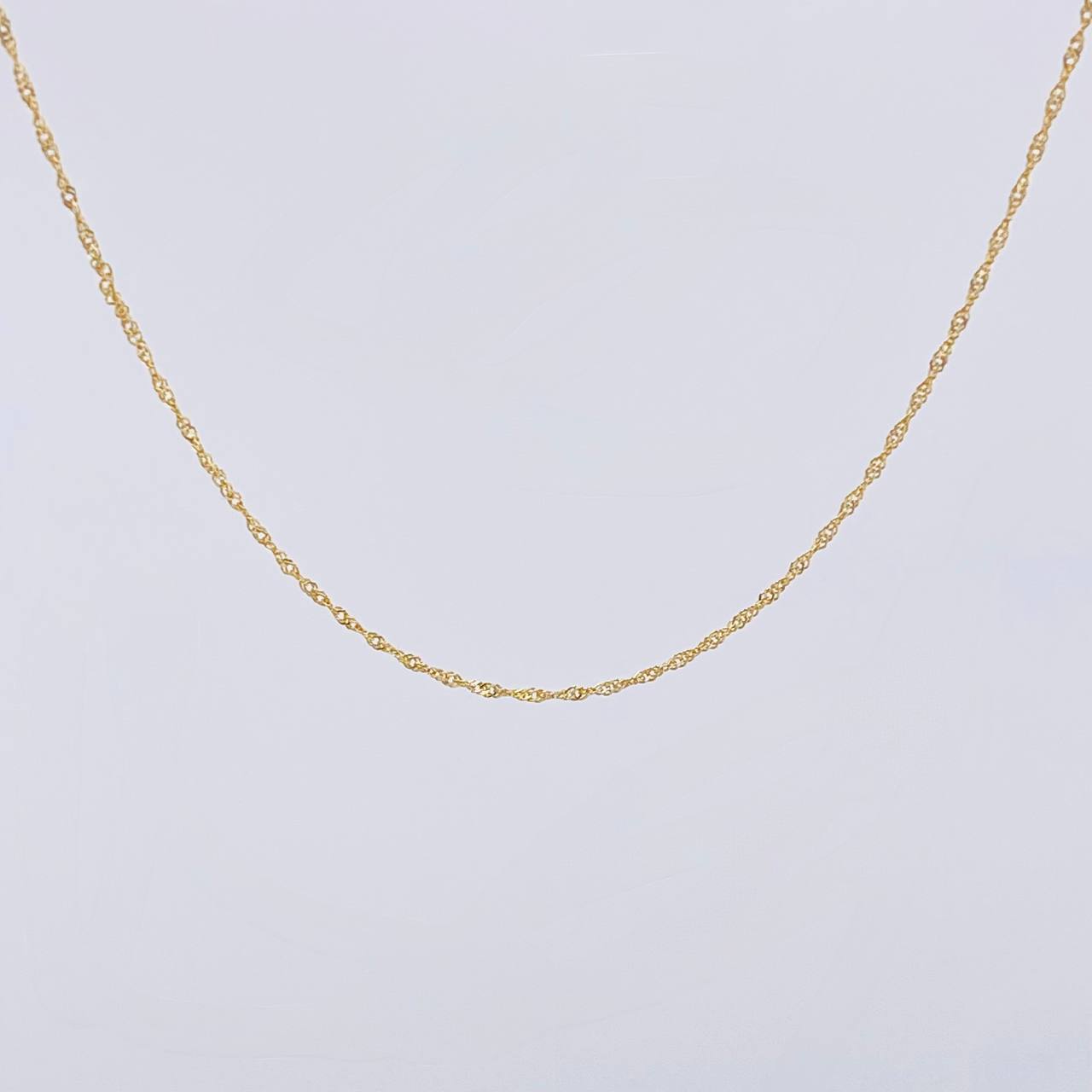 Cadena Singapur 1.05 g / 19 3/4 in / 0.6 mm Oro Amarillo 18K