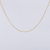 Cadena Singapur 1.05 g / 19 1/2 in / 0.6 mm Oro Amarillo 18K
