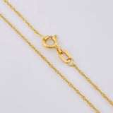 Cadena Singapur 1.45 g / 19 1/2 in / 0.6 mm Oro Amarillo 18K